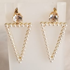 Cloie Cubic Zirconia Triangle Earrings